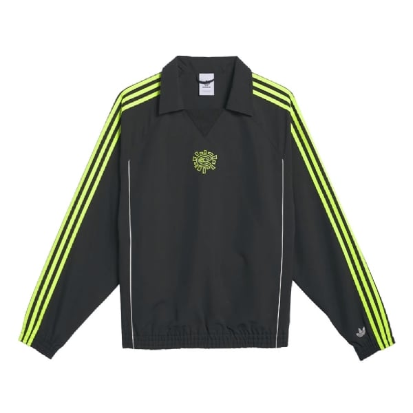 Jaqueta Adidas Always Wind Track Top Preto/verde