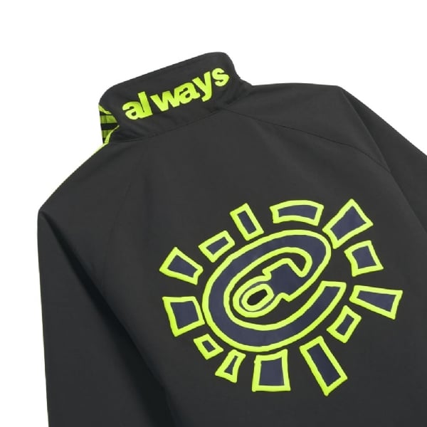 Jaqueta Adidas Always Wind Track Top Preto/verde