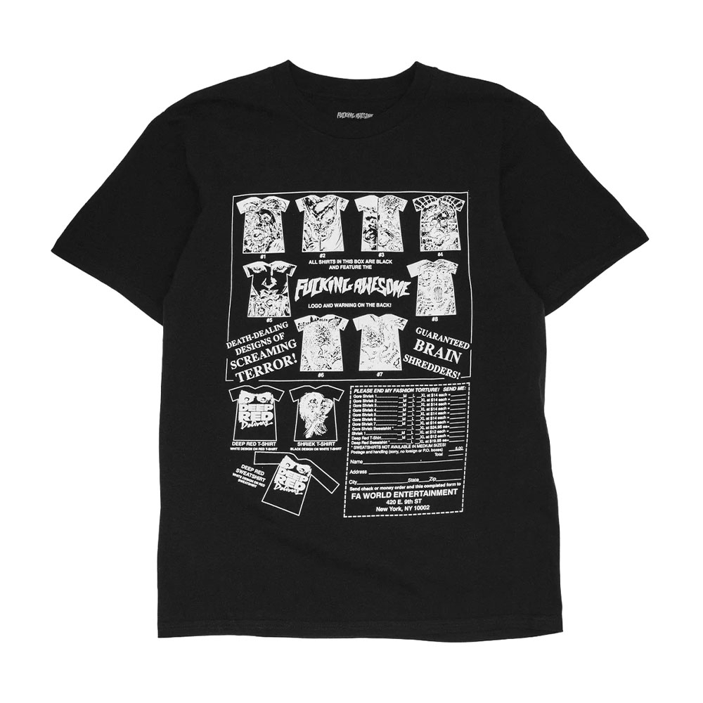 Camiseta F.awesome Gore Shriek Preto