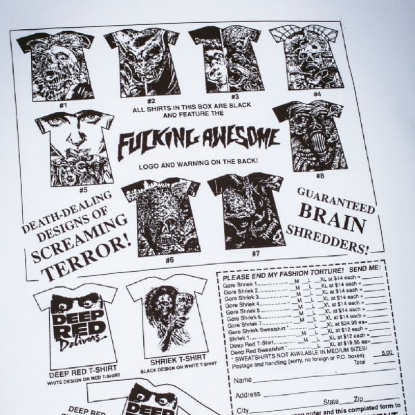 Camiseta F.awesome Gore Shriek Branco