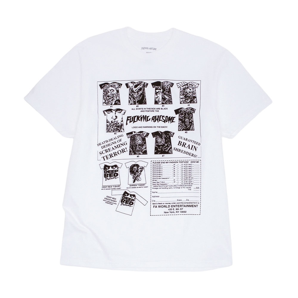 Camiseta F.awesome Gore Shriek Branco