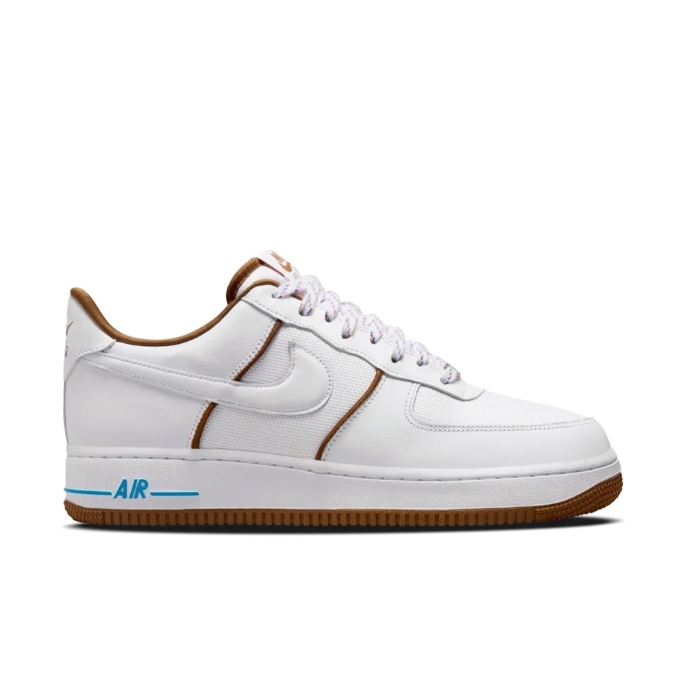 Tênis Nike Air Force 1 " Light British Tan " Branco/marrom