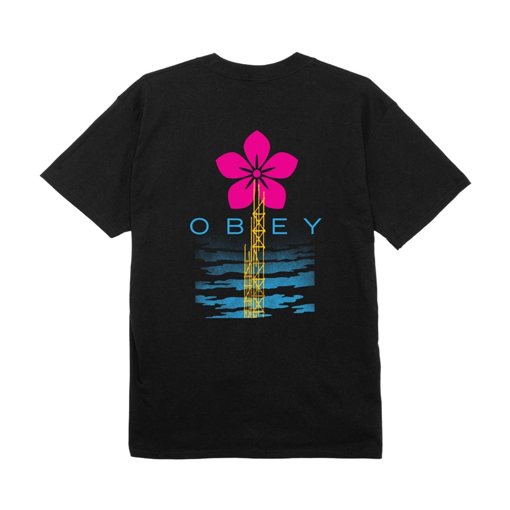 Camiseta Obey Elevated Powe Preto