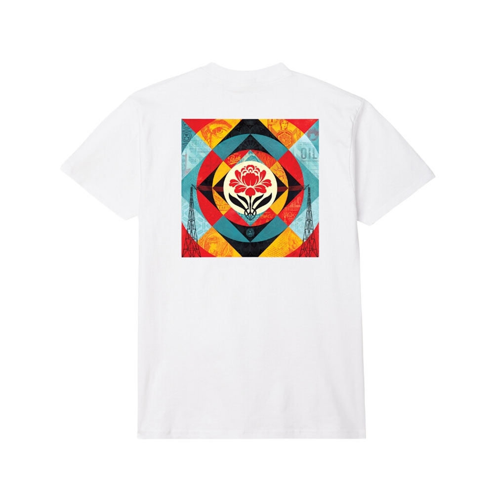 Camiseta Obey Geometric Power Canvas Branco