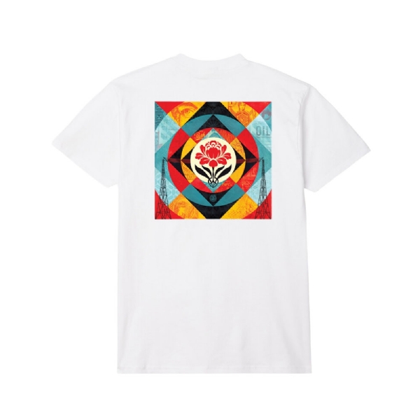 Camiseta Obey Geometric Power Canvas Branco