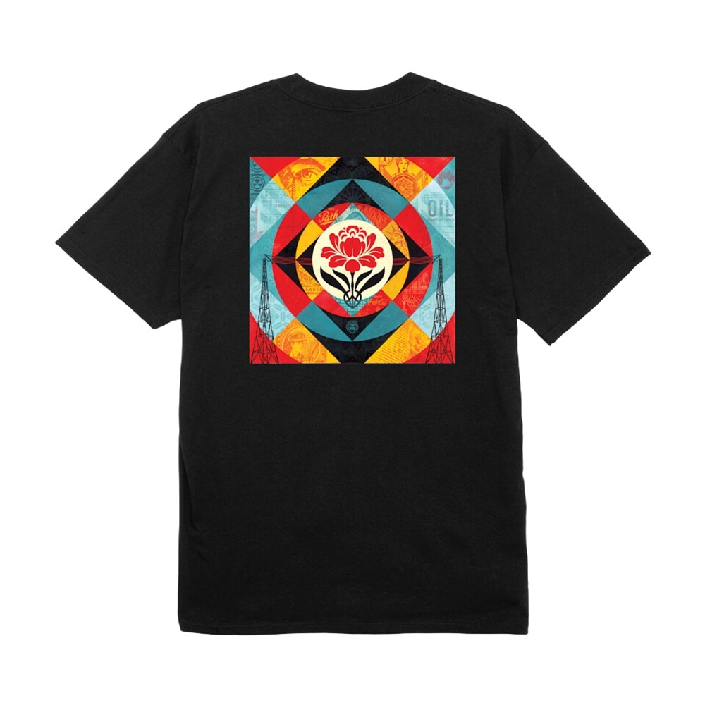 Camiseta Obey Geometric Power Canvas Preto