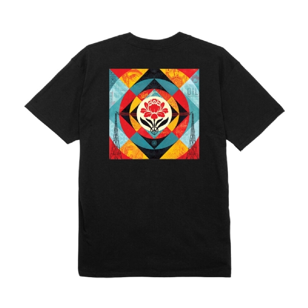 Camiseta Obey Geometric Power Canvas Preto