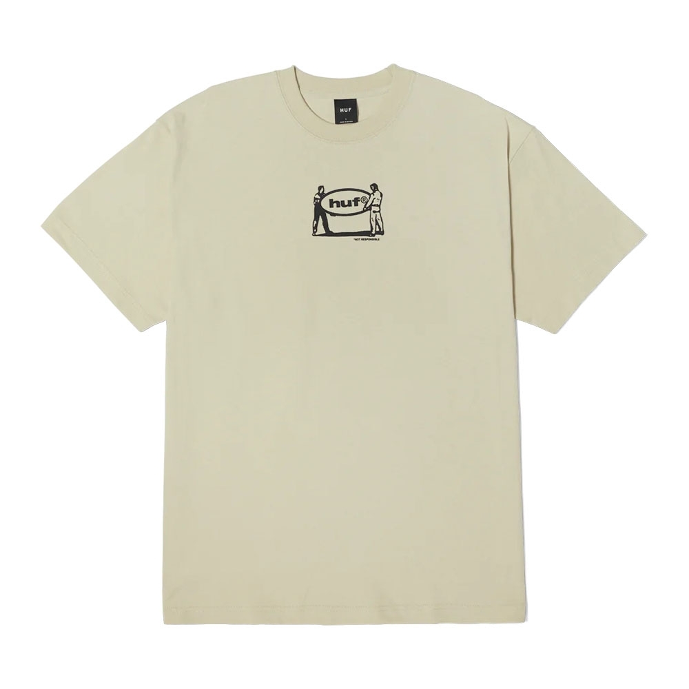 Camiseta Huf Relocation Bege