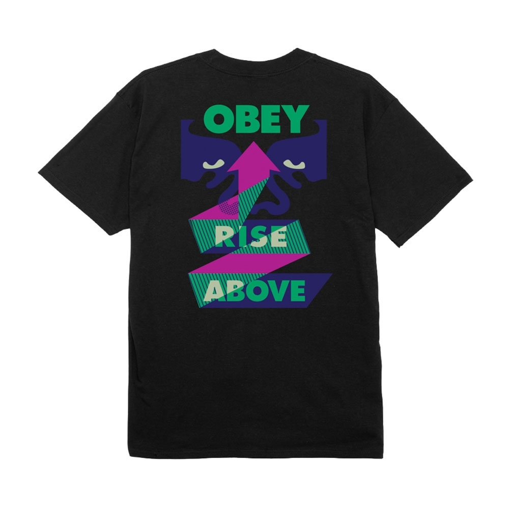 Camiseta Obey Rise Above Ribbon Preto