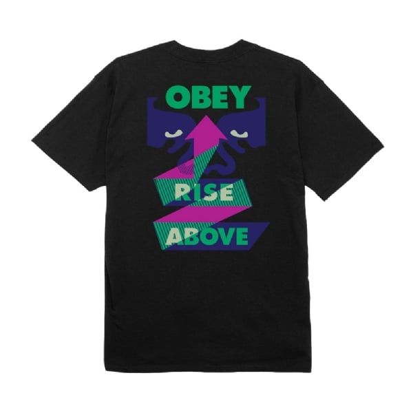 Camiseta Obey Rise Above Ribbon Preto