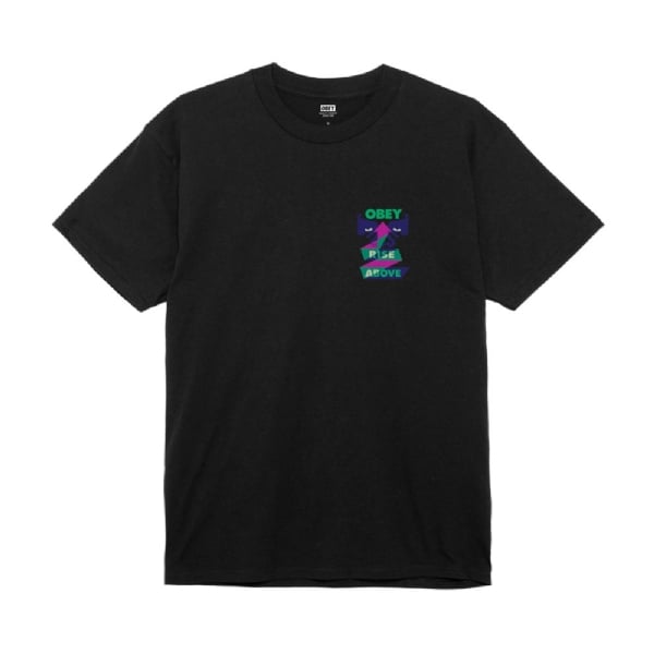 Camiseta Obey Rise Above Ribbon Preto