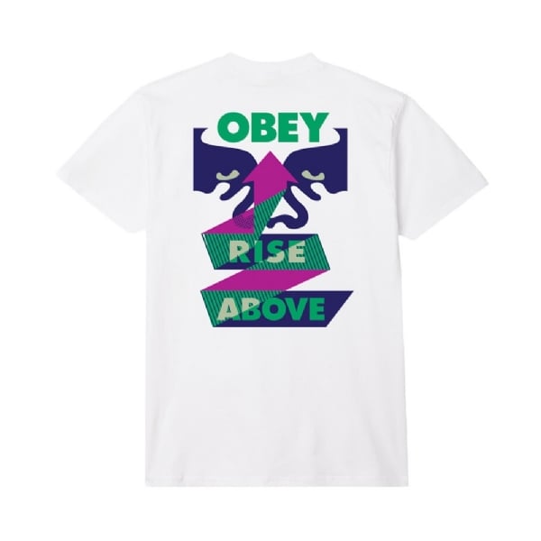 Camiseta Obey Rise Above Ribbon Branco