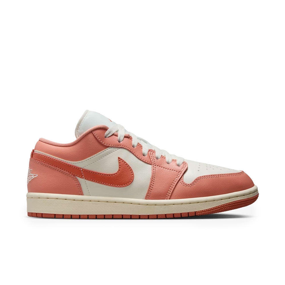 Tênis Air Jordan 1 Low Rosa/branco