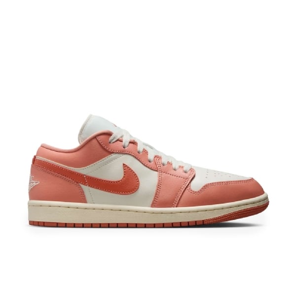 Tênis Air Jordan 1 Low Rosa/branco
