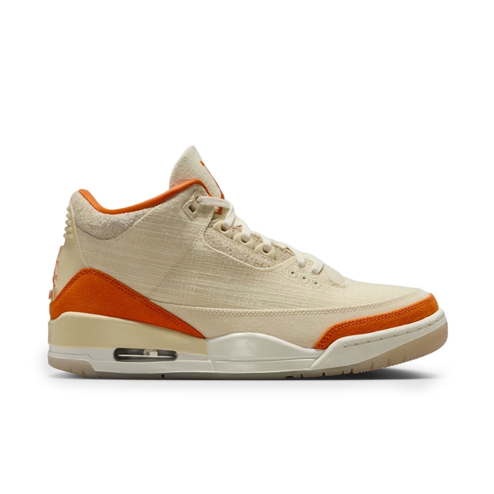Tênis Air Jordan 3 Retro Bege/laranja
