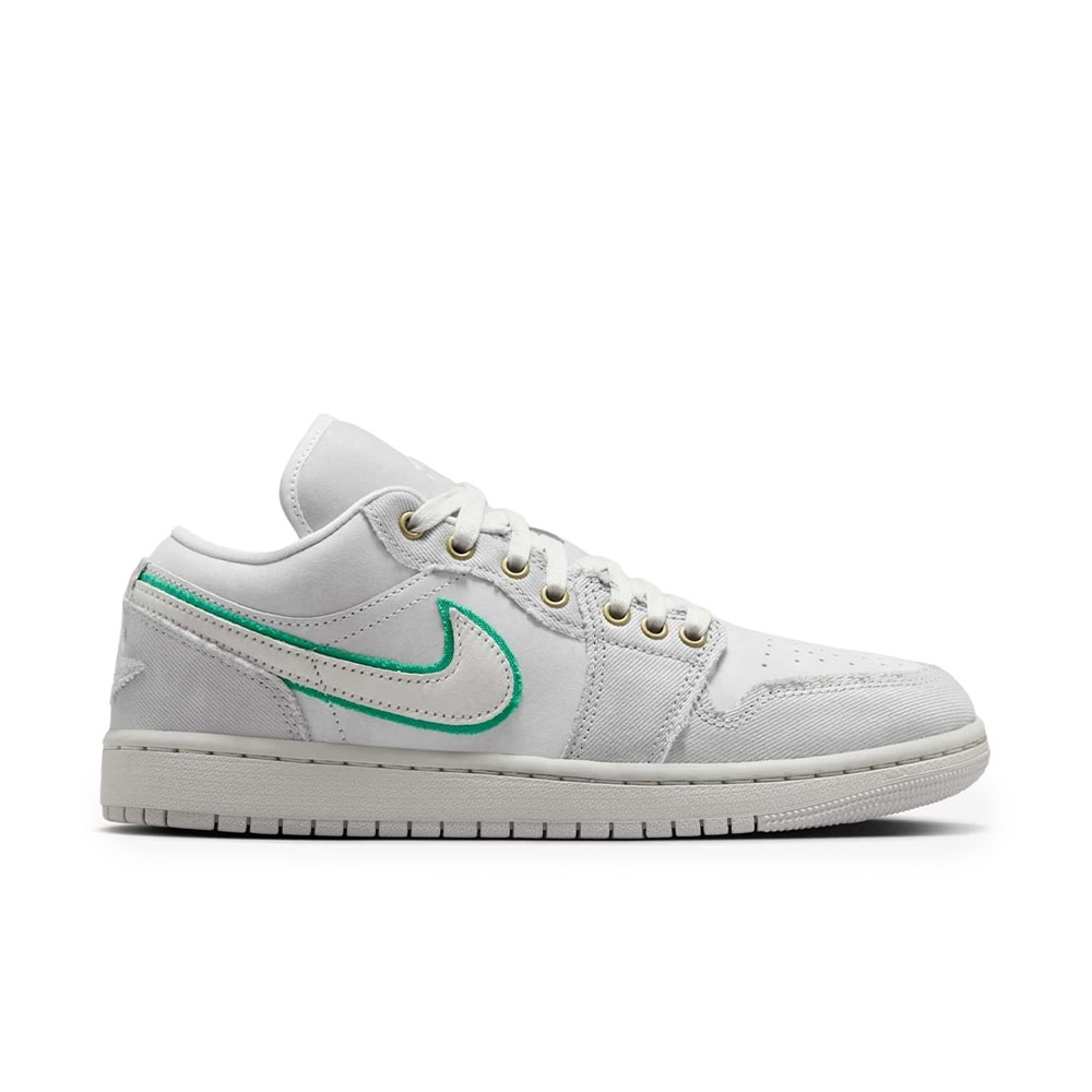 Tênis Air Jordan 1 Low Se Cinza/verde