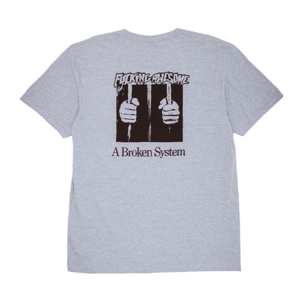 Camiseta F.awesome Broken System Cinza
