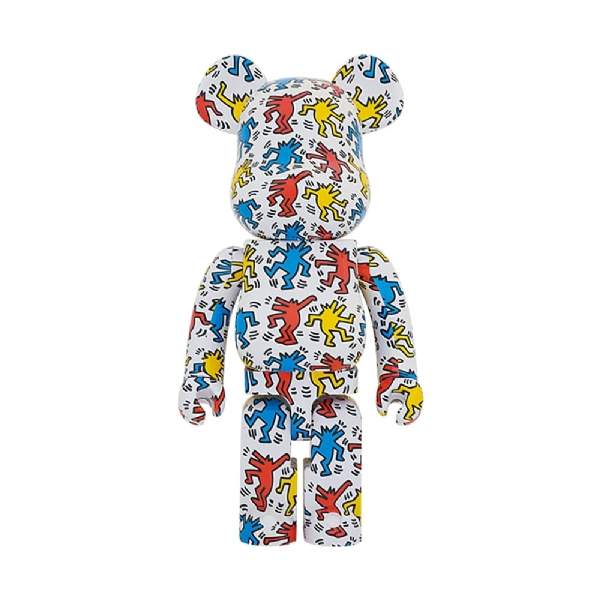 Bearbrick Keith Haring 1000% Colorido