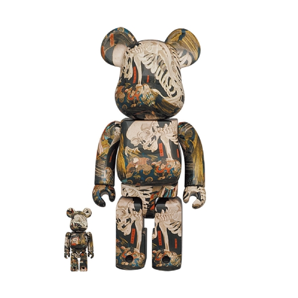 Bearbrick Utagawa Kuniyoshi The Haunted Old Palace At Soma 100% & 400% Colorido