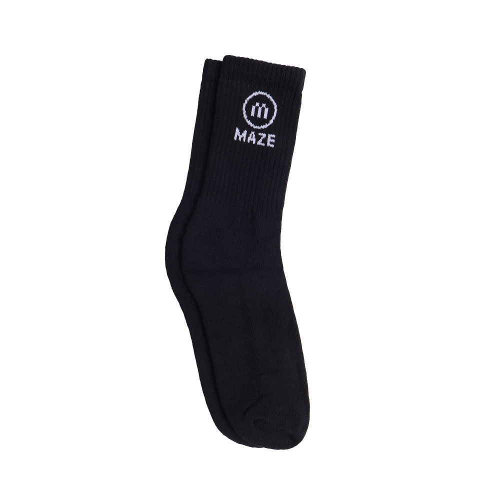 Meia Maze Logo M Preto