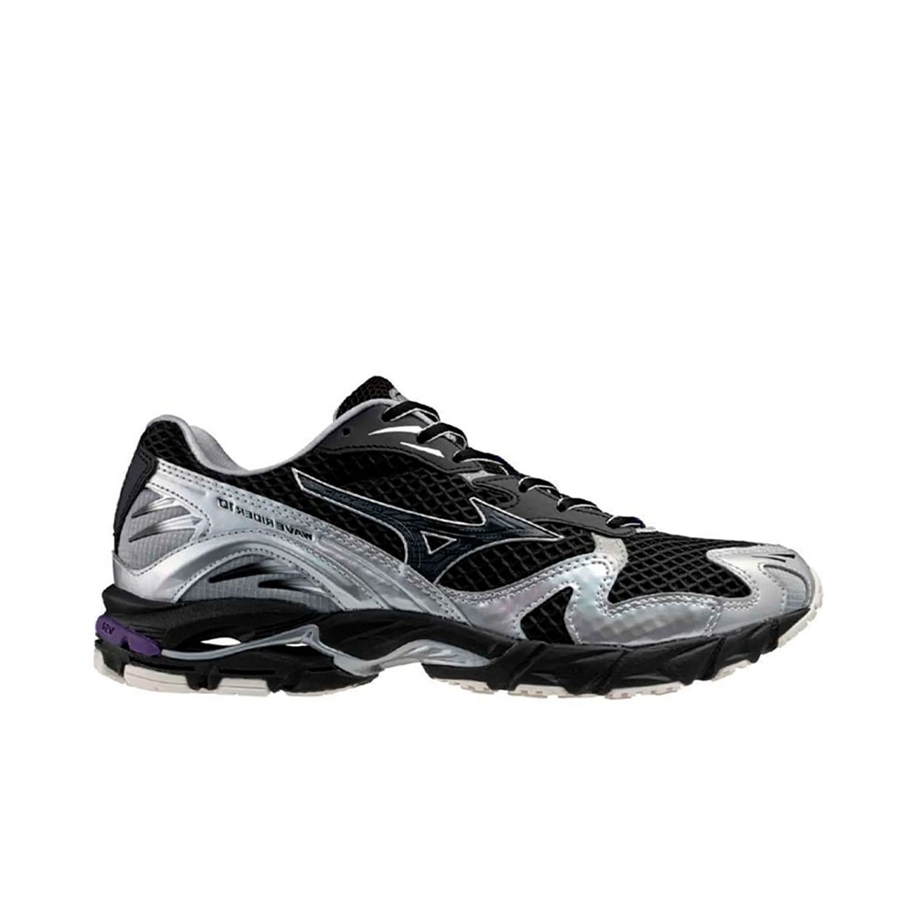 Tênis Mizuno Wave Rider 10 Preto/prata