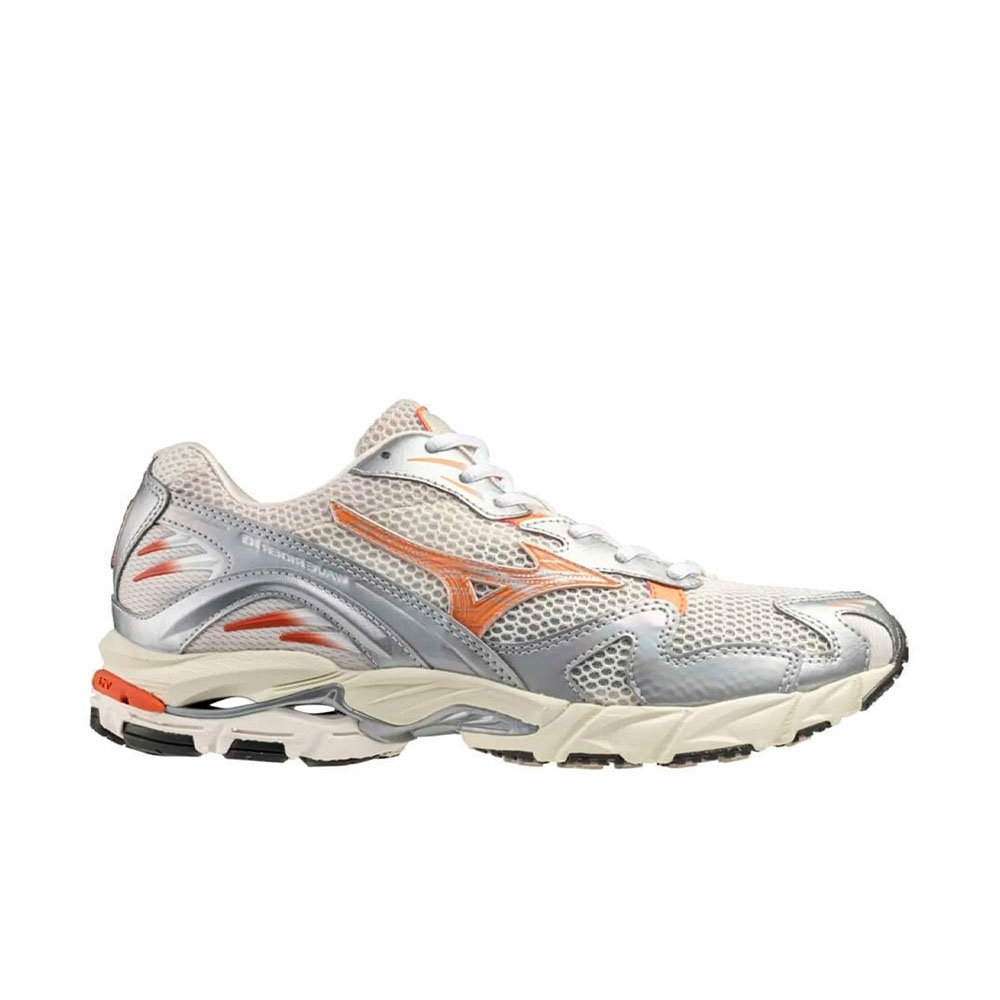 Tênis Mizuno Wave Rider 10 Prata/laranja