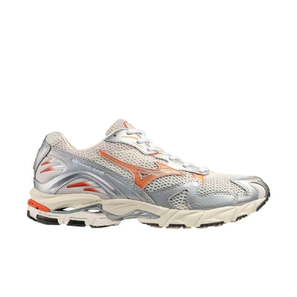 Tênis Mizuno Wave Rider 10 Prata/laranja