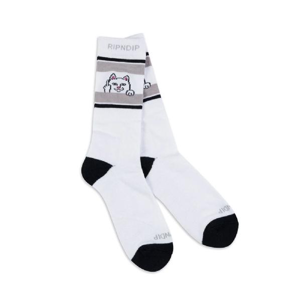 Meia Ripndip Peeking Nermal Branco