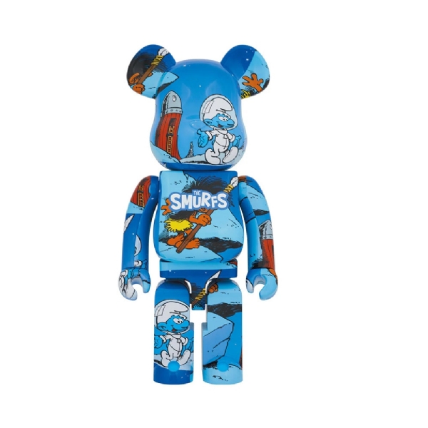 Bearbrick The Smurfs The Astrosmurf 1000% Estampado