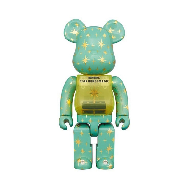 Bearbrick Star Burst Magic 400% Verde/amarelo
