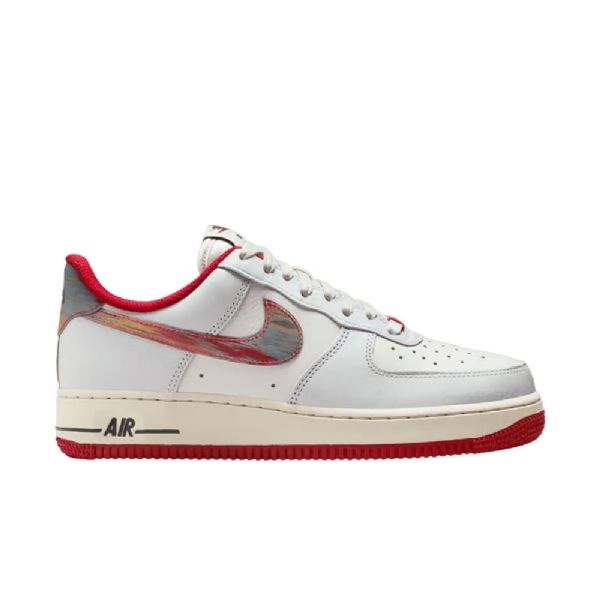 Tênis Air Force 1 07 Cinza/vermelho