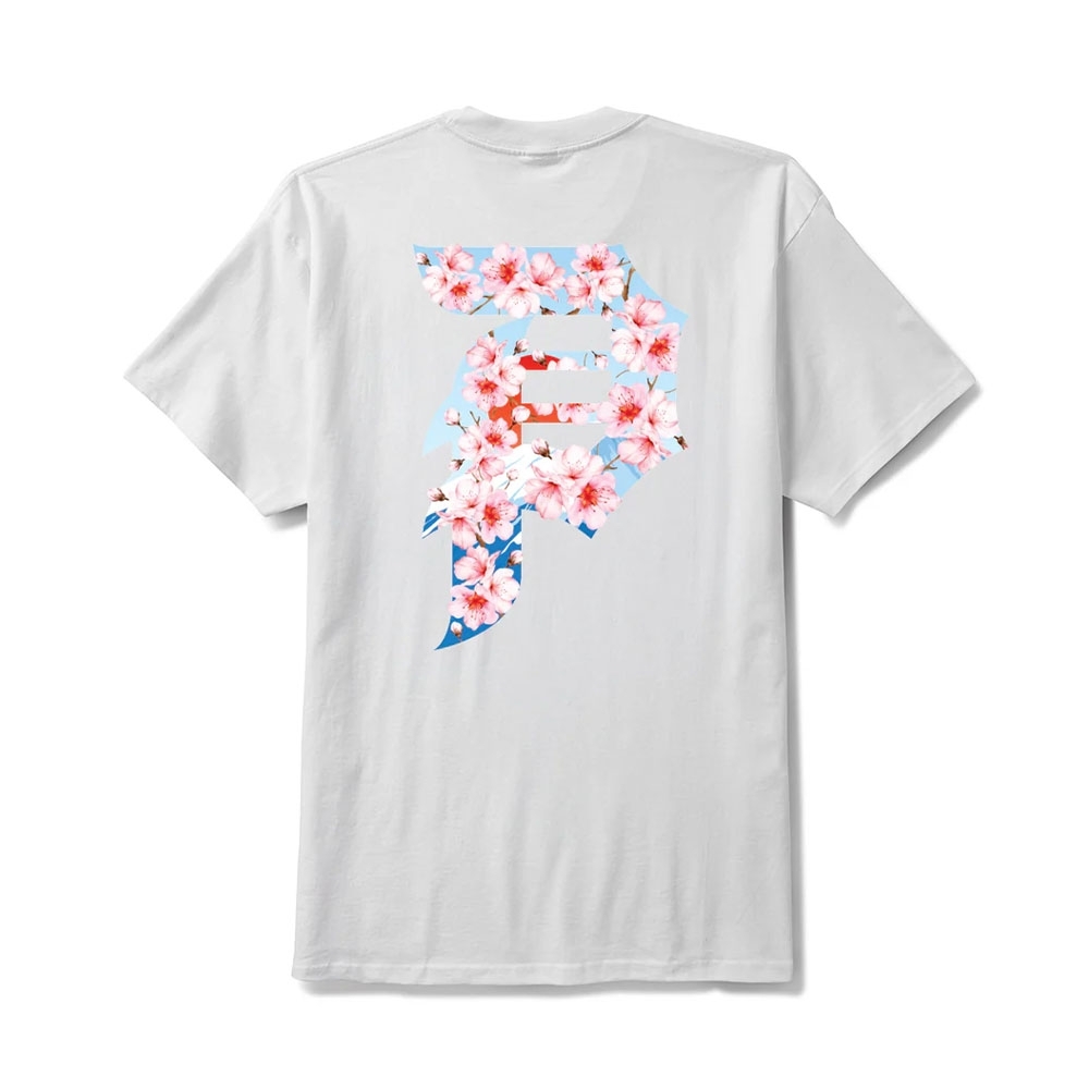 Camiseta Primitive Rising Dirty Branco