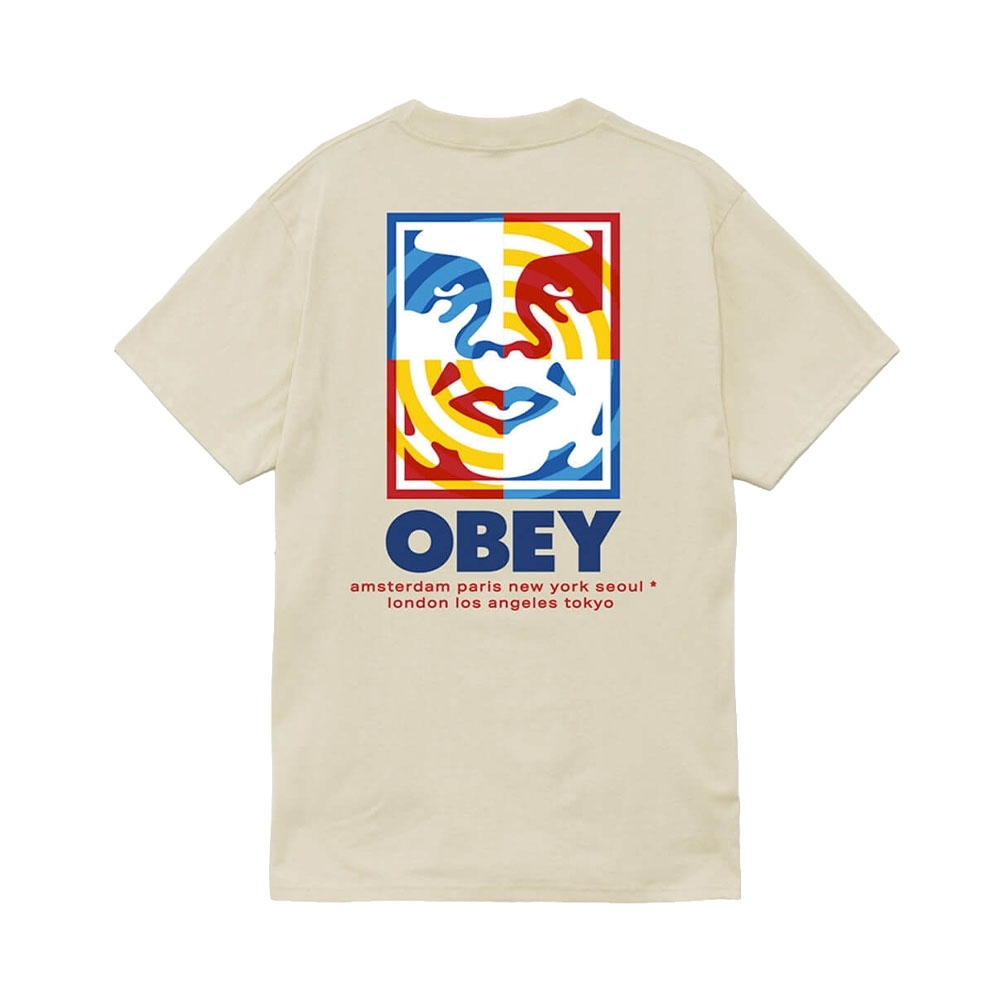 Camiseta Obey Target Icon Bege
