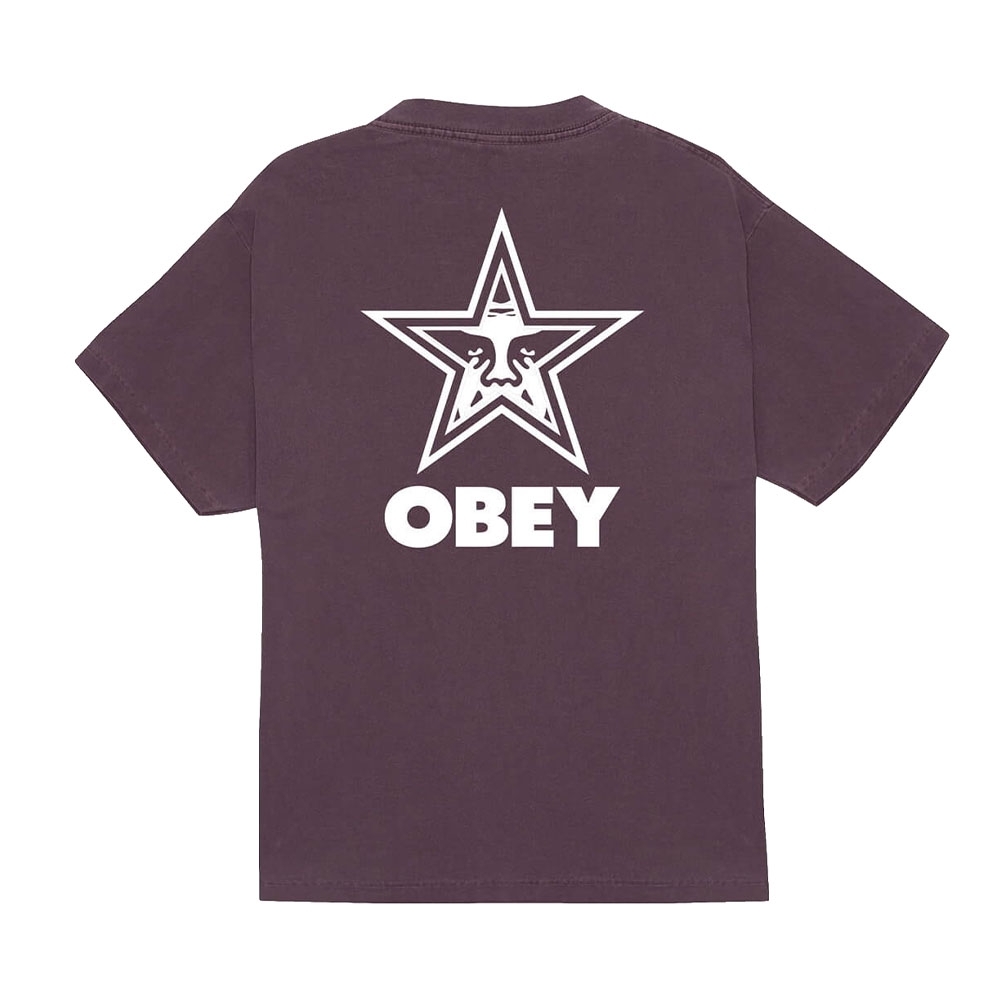Camiseta Obey Bold Star Vinho