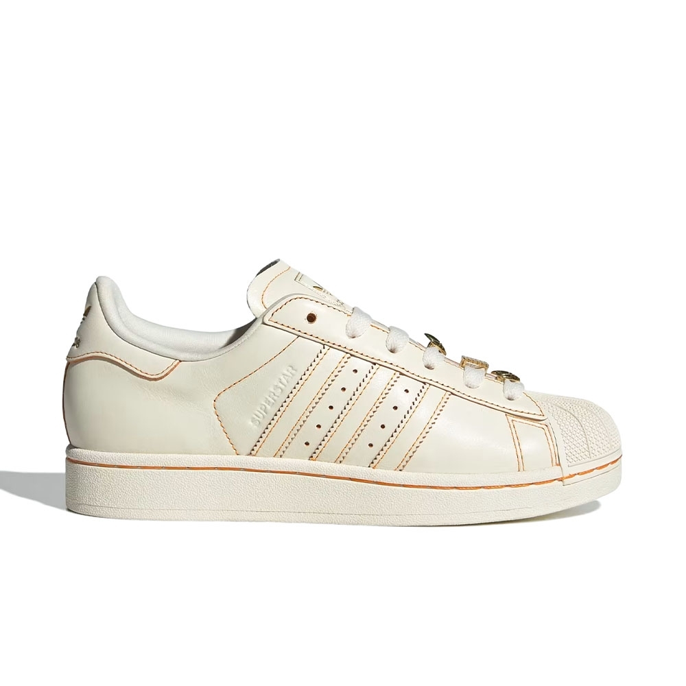 Tênis Adidas Superstar Ii Bege/laranja