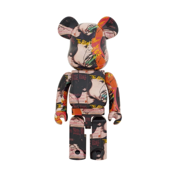 Bearbrick Andy Warhol X Rolling Stones Love You Live 1000% Estampado