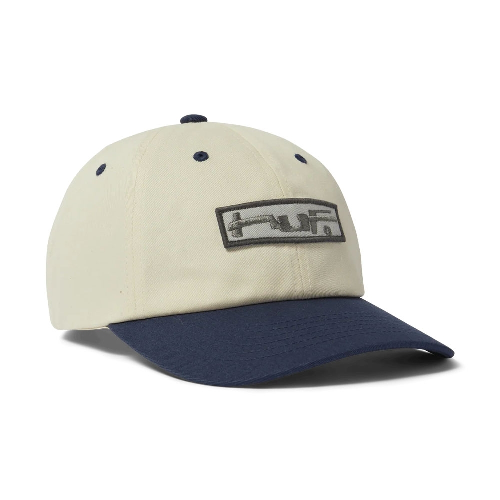 Boné Huf Stretch Logo Bege/azul