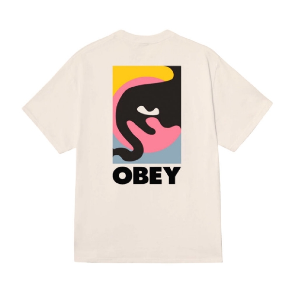 Camiseta Obey Quarter Icon Bege
