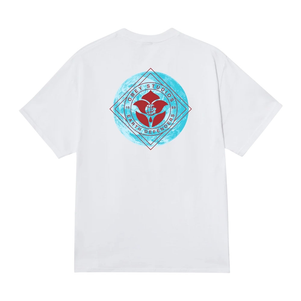 Camiseta Obey Earth Defenders Branco