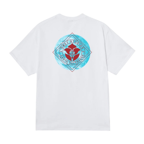 Camiseta Obey Earth Defenders Branco