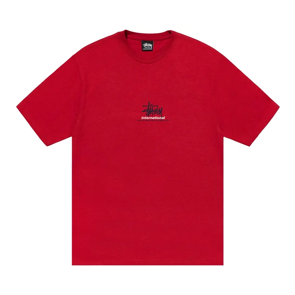 Camiseta Stussy International Vermelho