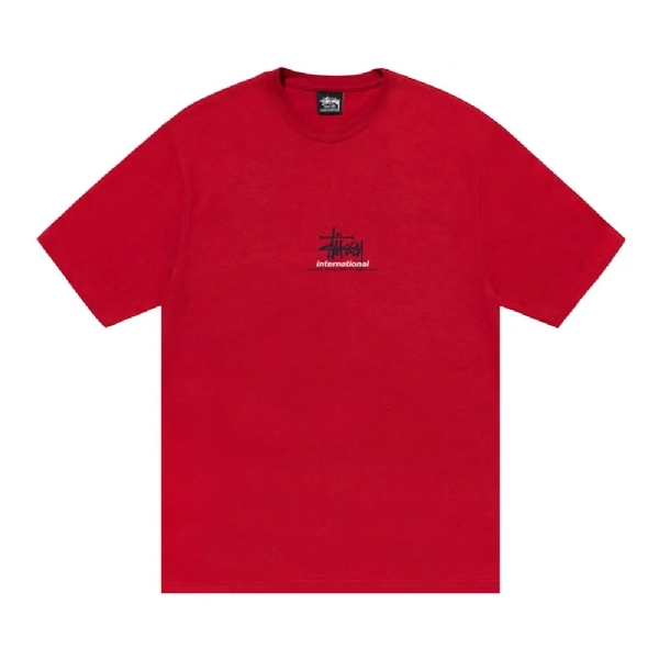 Camiseta Stussy International Vermelho