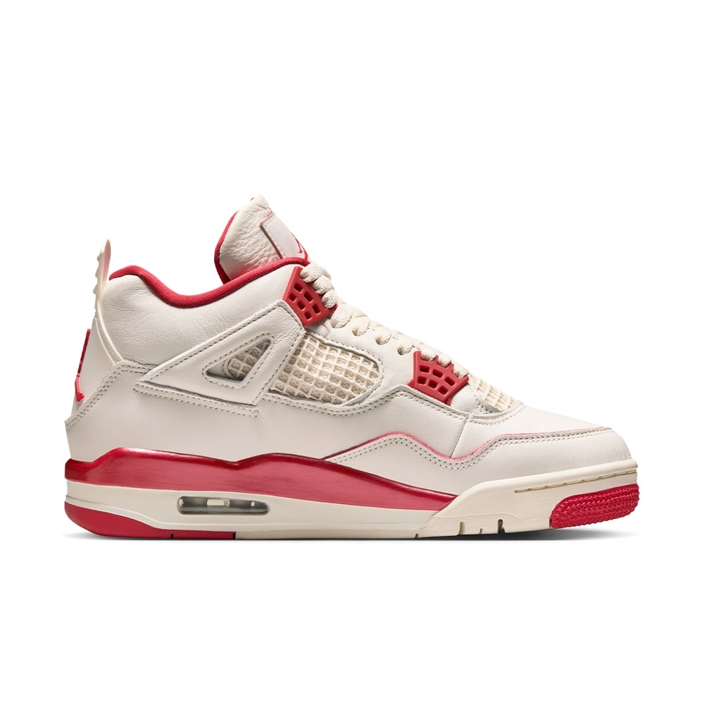 Tênis Nike Air Jordan 4 Bege/vermelho