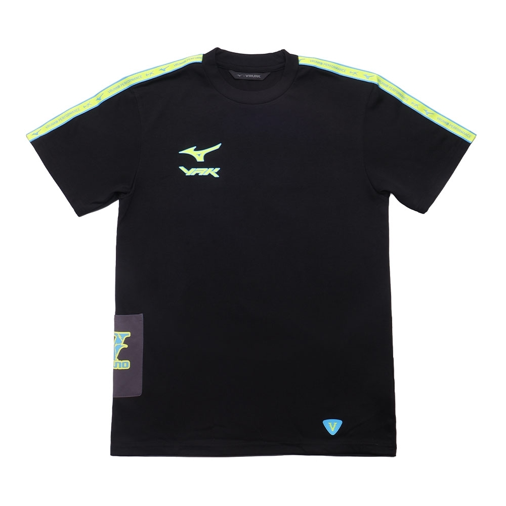 Camiseta Mizuno X Vrunk Preto/verde