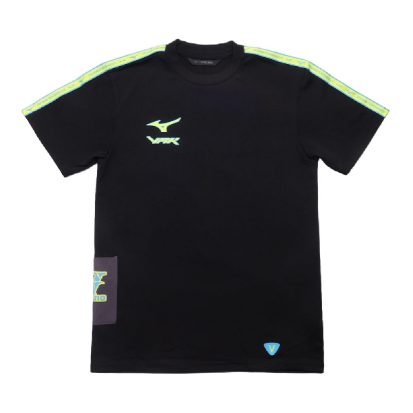 Camiseta Mizuno X Vrunk Preto/verde