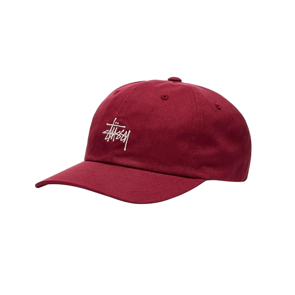 Boné Stussy Basic Stock Low Vermelho