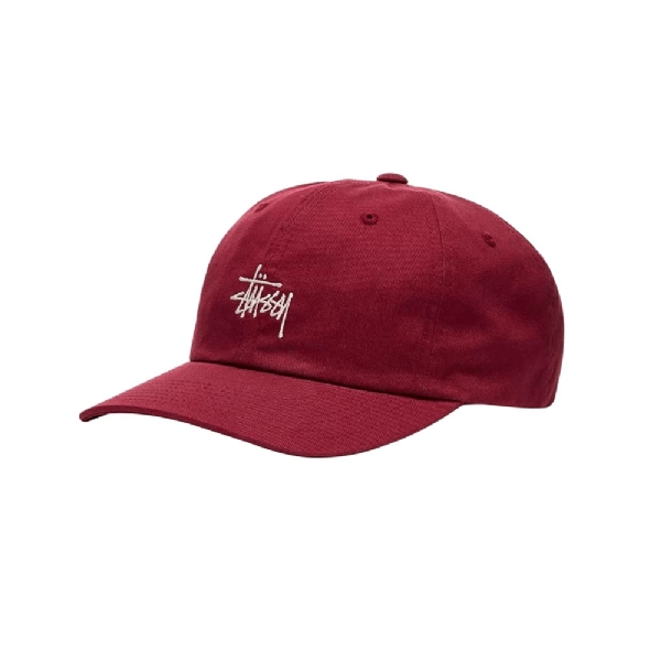 Boné Stussy Basic Stock Low Vermelho