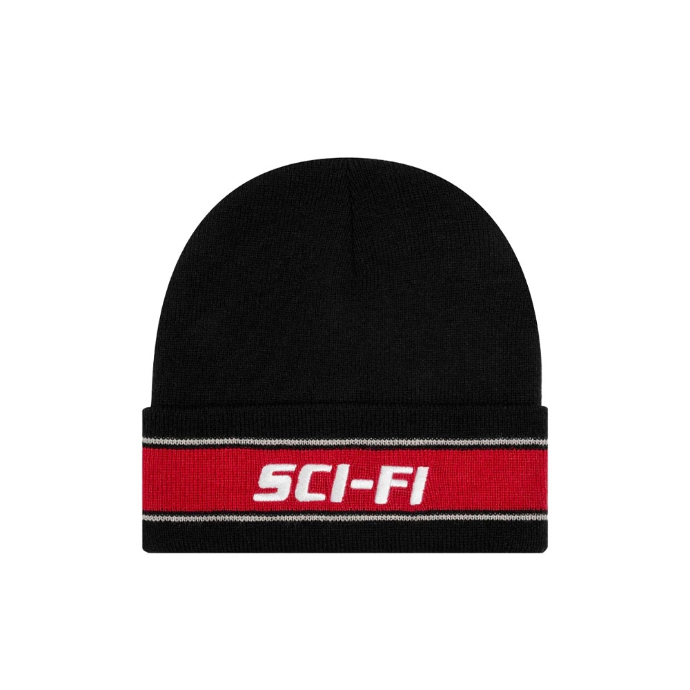 Gorro Sci-fi Fantasy Striped Logo Preto/vermelho