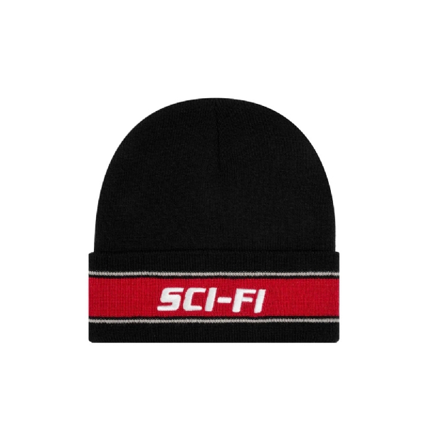 Gorro Sci-fi Fantasy Striped Logo Preto/vermelho