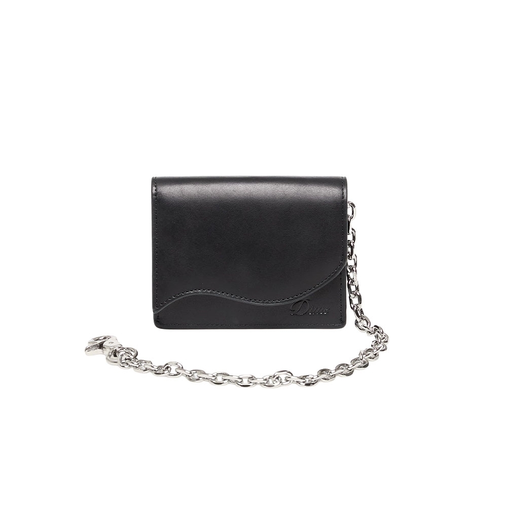Carteira Dime Chain Leather Preto